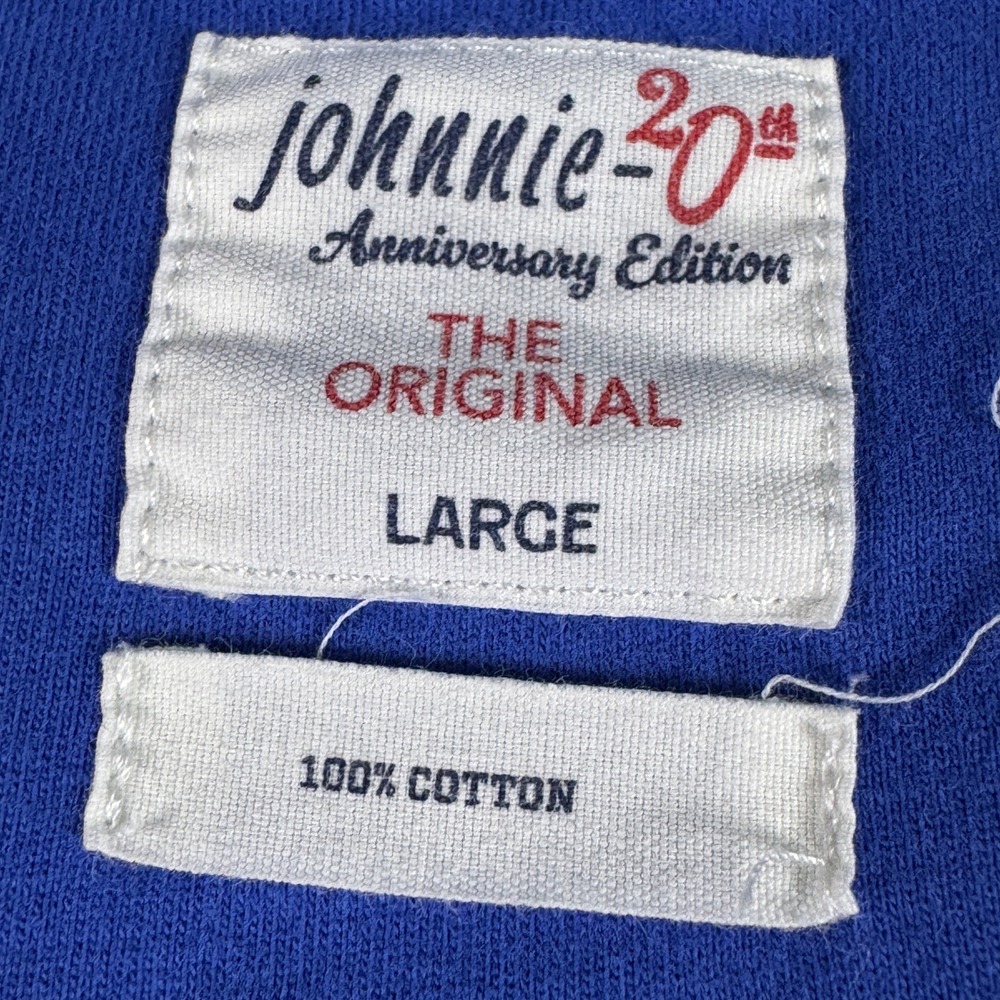 Johnnie-O Anniversary Edition Original Polo Shirt Mens Large Blue Cotton Pocket - Picture 3 of 9